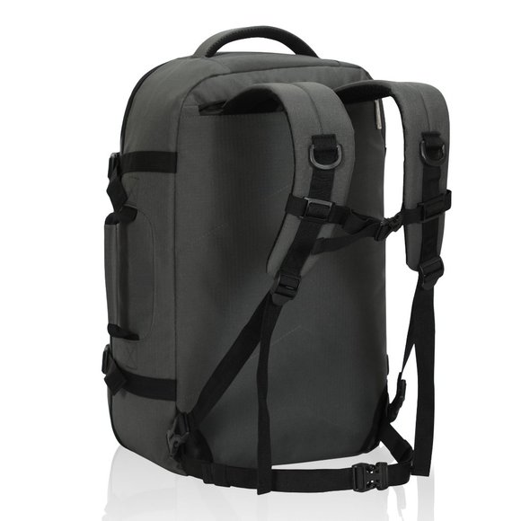 Hynes Eagle Travel Backpack 40L Flight Approved Carry on Backpack - Grey - Picture 3 of 7